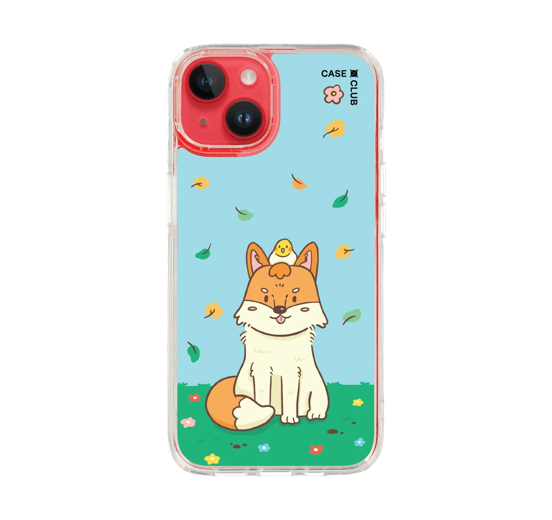 cute fall fox